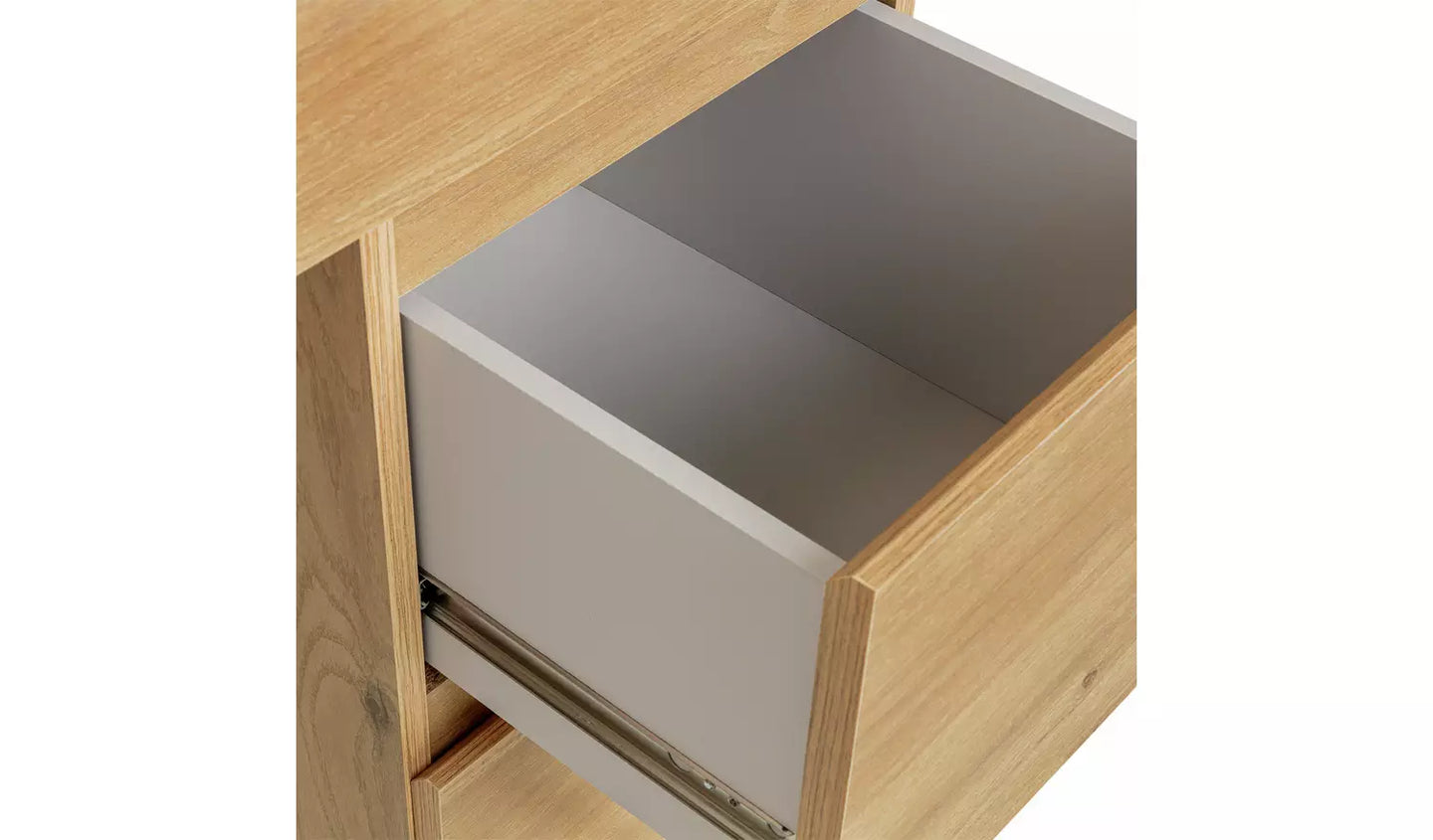 Jenson Double Pedestal Dressing Table - Oak